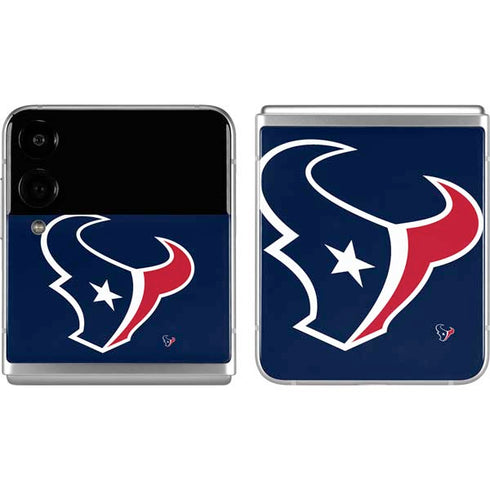 NFL Houston Texans Large Logo Galaxy Z Flip4 5G Skin